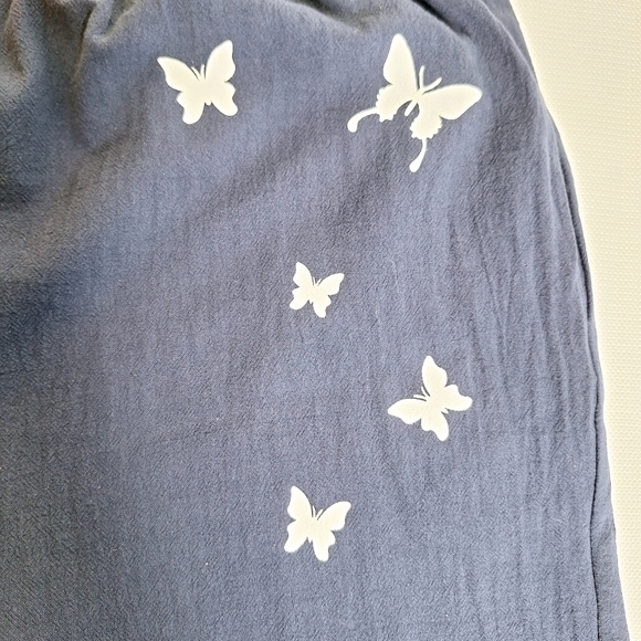 E-Retro brand "Float like A Butterfly" Lagenlook pull-on crop pants size XL. - Picture 9 of 11